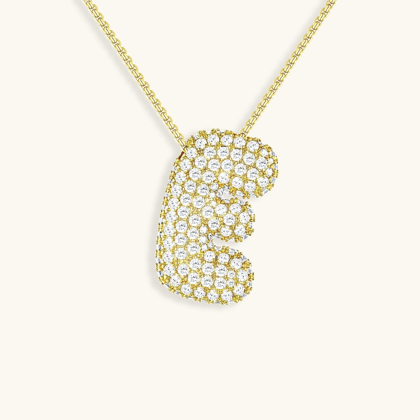 18k Gold Initial Diamond Necklace for Women – Personalized Customizable Pendant, Hypoallergenic and Waterproof - Velora