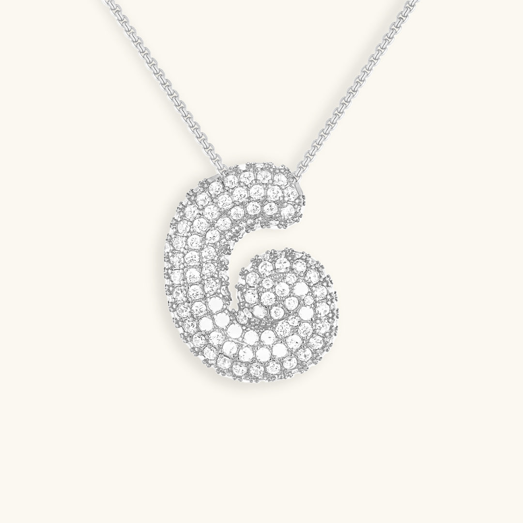 18k Gold Initial Diamond Necklace for Women – Personalized Customizable Pendant, Hypoallergenic and Waterproof - Velora