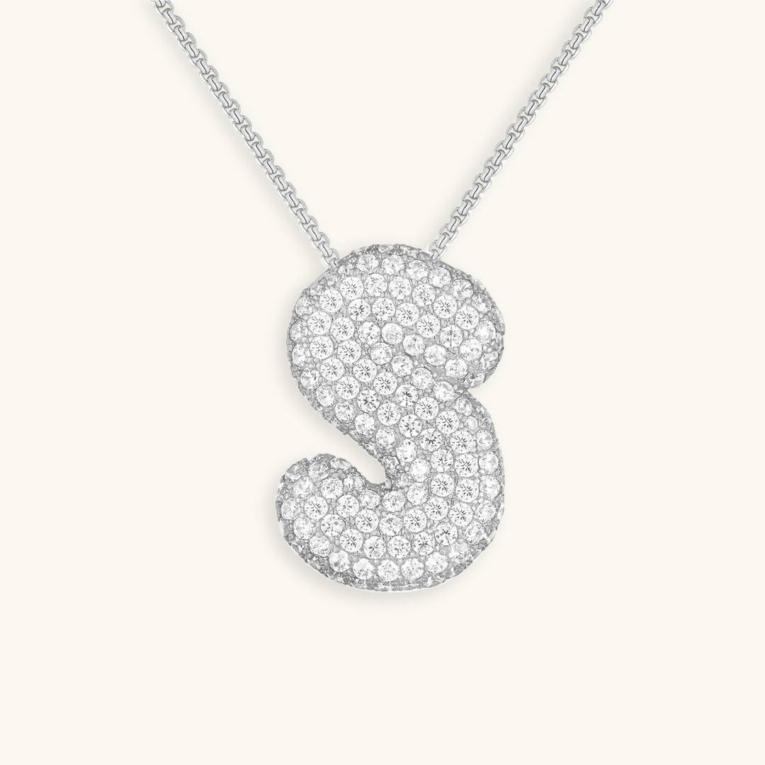 18k Gold Initial Diamond Necklace for Women – Personalized Customizable Pendant, Hypoallergenic and Waterproof - Velora