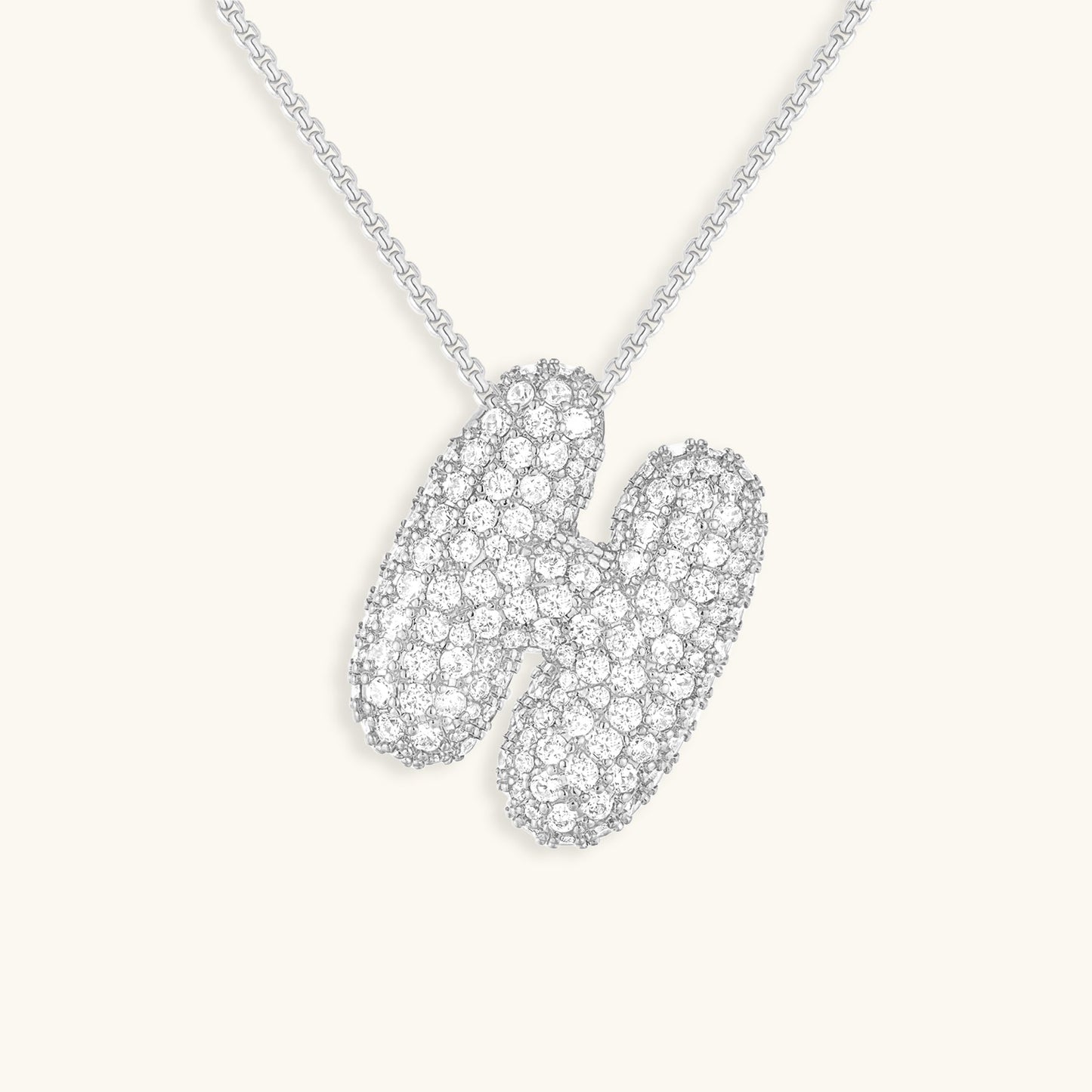 18k Gold Initial Diamond Necklace for Women – Personalized Customizable Pendant, Hypoallergenic and Waterproof - Velora