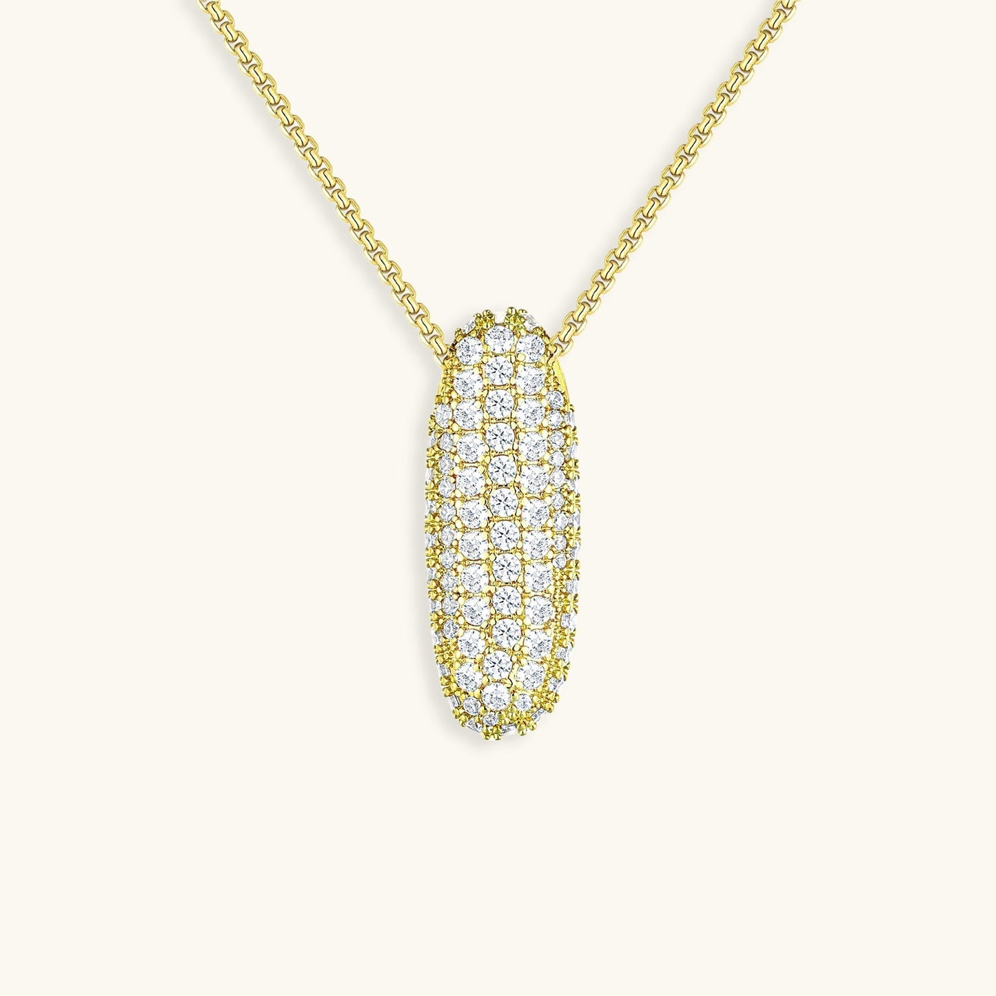18k Gold Initial Diamond Necklace for Women – Personalized Customizable Pendant, Hypoallergenic and Waterproof - Velora