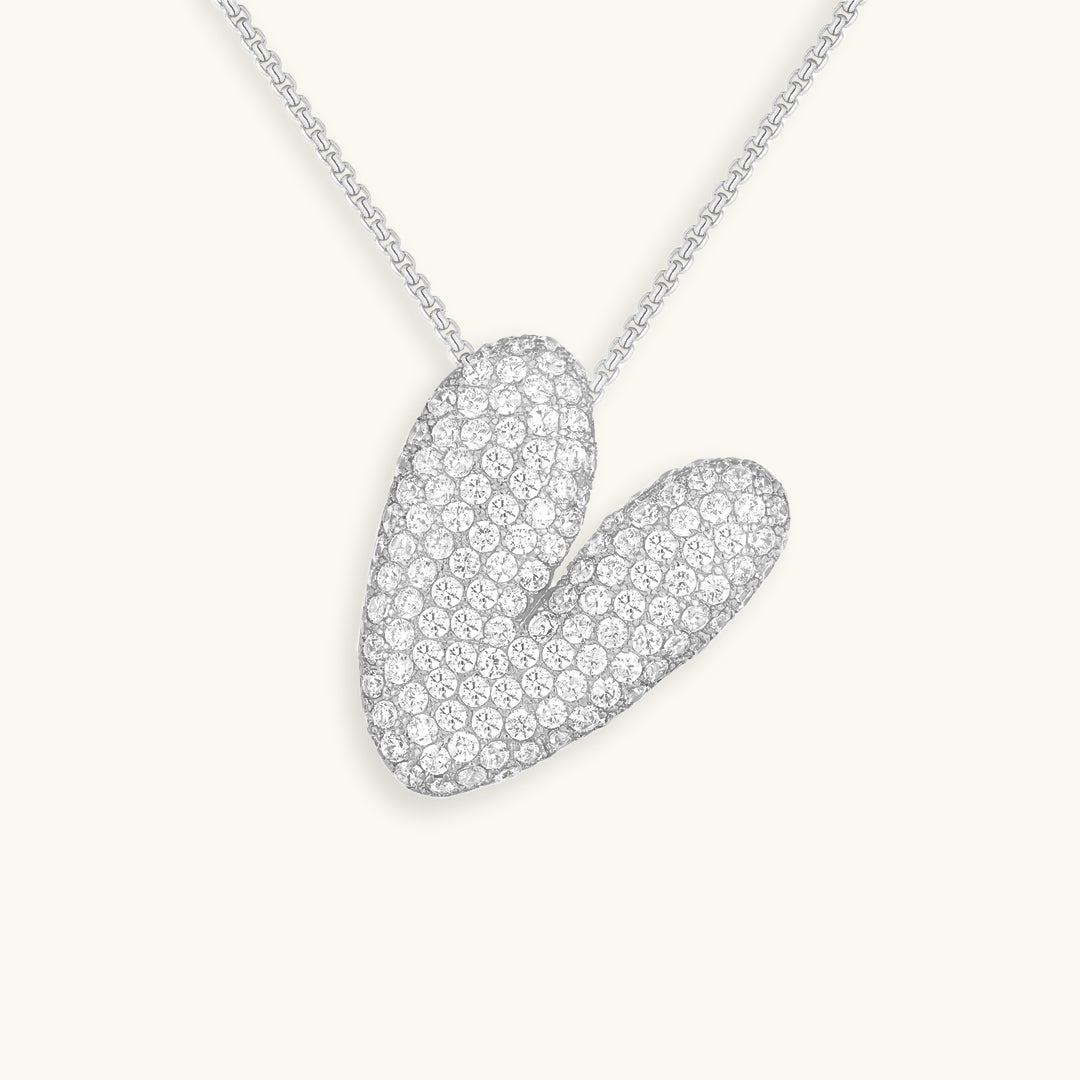 18k Gold Initial Diamond Necklace for Women – Personalized Customizable Pendant, Hypoallergenic and Waterproof - Velora