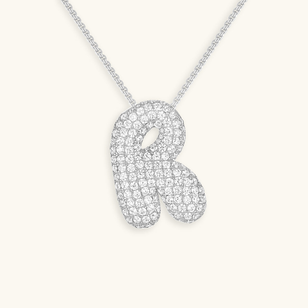 18k Gold Initial Diamond Necklace for Women – Personalized Customizable Pendant, Hypoallergenic and Waterproof - Velora