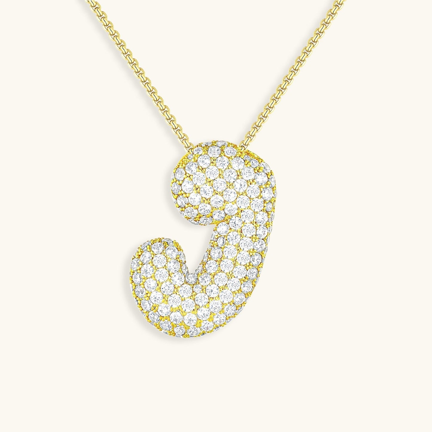 18k Gold Initial Diamond Necklace for Women – Personalized Customizable Pendant, Hypoallergenic and Waterproof - Velora