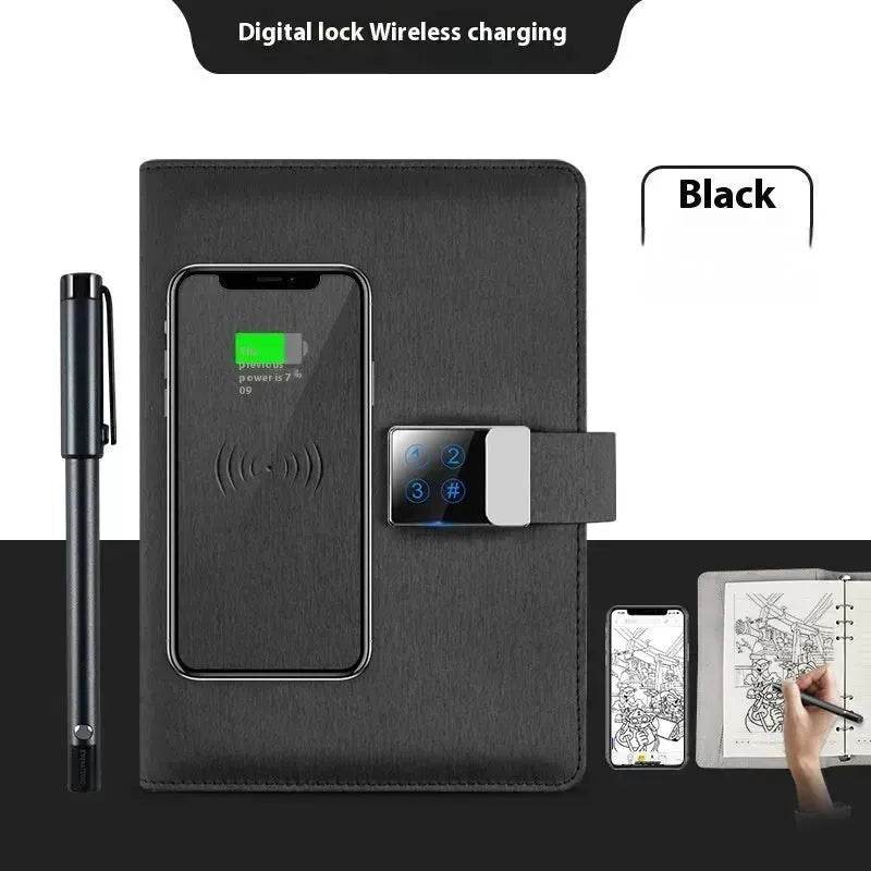 Handwriting Paper Screen Synchronization Smart Fingerprint Lock A5 Notebook - Velora