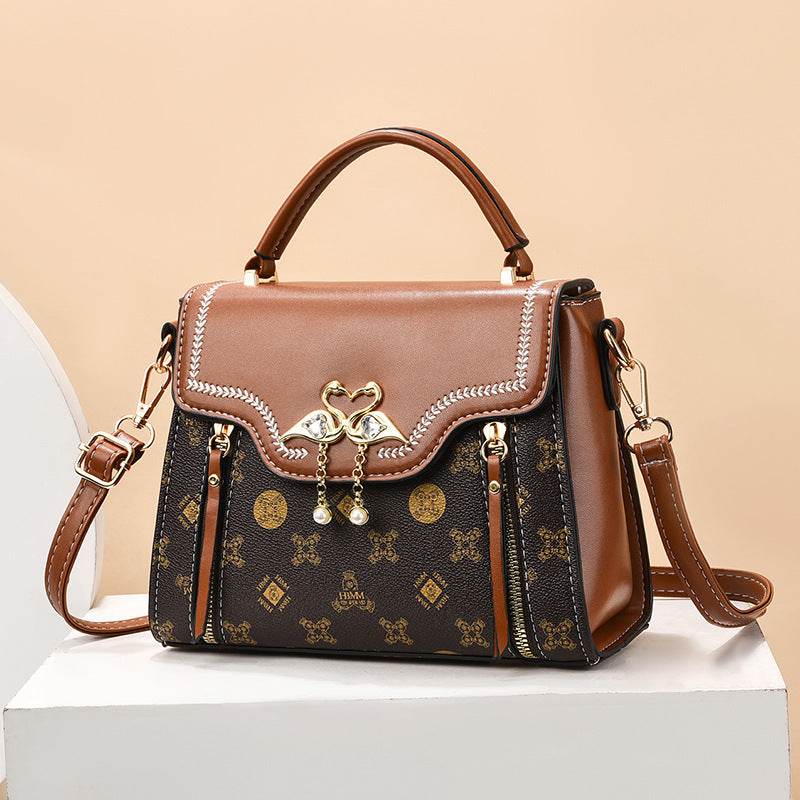 Fashion Printed Women's Portable Shoulder Small Square Bag For Women - Velora