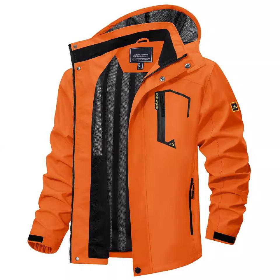 New Casual Fall Men's Long Sleeve Hooded Jacket Coat - Velora