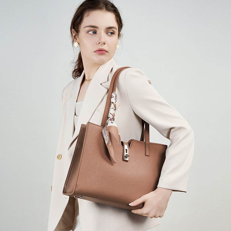 Summer Cowhide Tote Women's Casual Commuter Bag - Velora