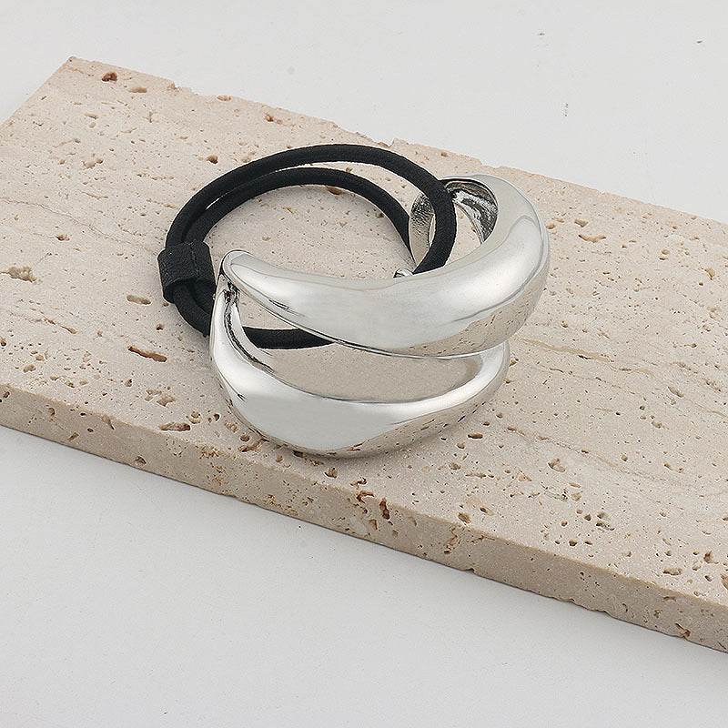 Minimally Sophisticated Metal Semi-circular Headband With A Sense Of Sophistication - Velora
