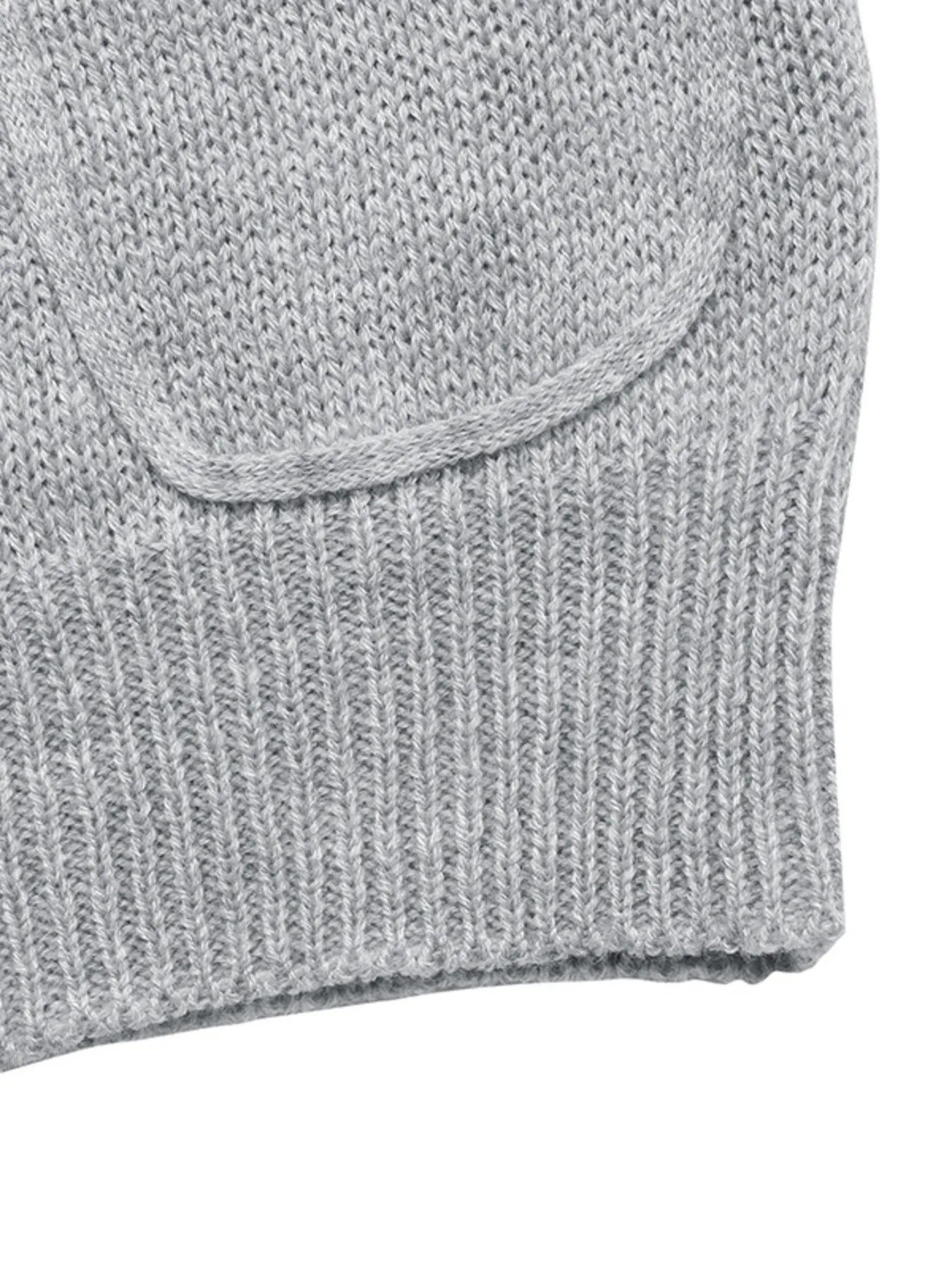Flower Round Neck Long Sleeve Sweater - Velora