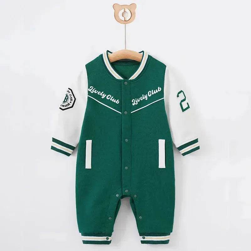 Baby One-piece Spring And Autumn Romper Baseball Uniform cloth - Velora