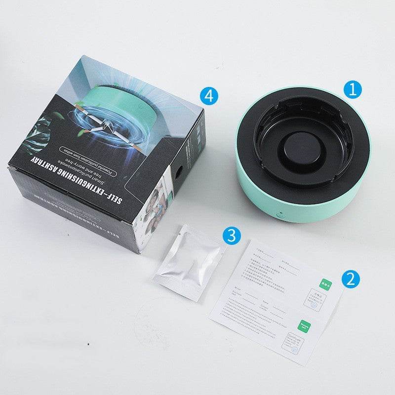 Smoke Removal Air Purification Ashtray Anion Purification Practical Automatic Purifier Ashtray Portable Gadgets For Car Ashtray - Velora