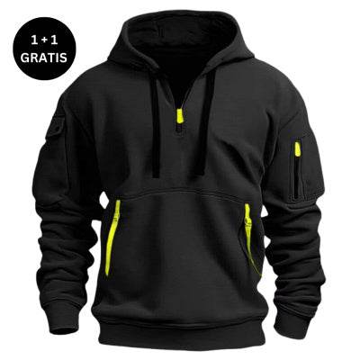 Dropped Shoulder Hooded Sweatshirt Men's Women's Plus Size Loose Pullover Fashion Sweatshirt - Velora