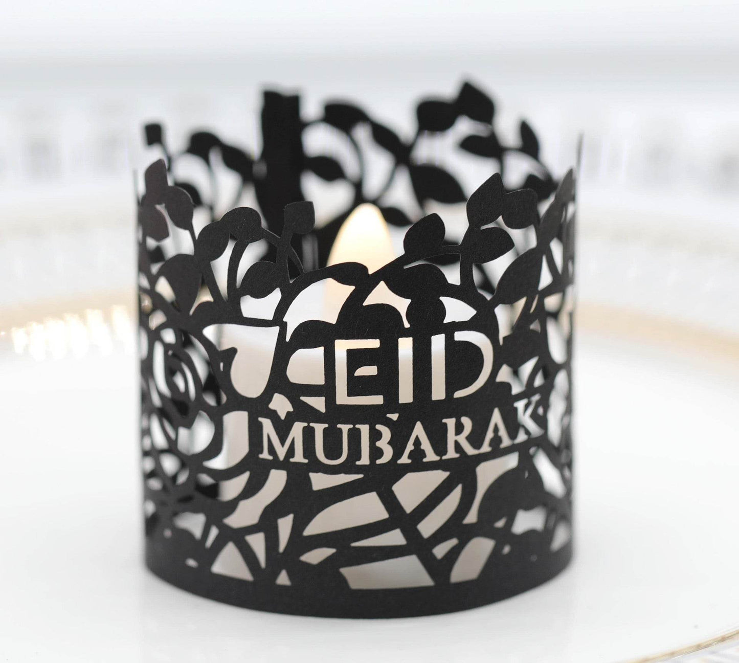 MOQ200 Ramadan Electronic Candle Lampshade Laser Cutout - Velora