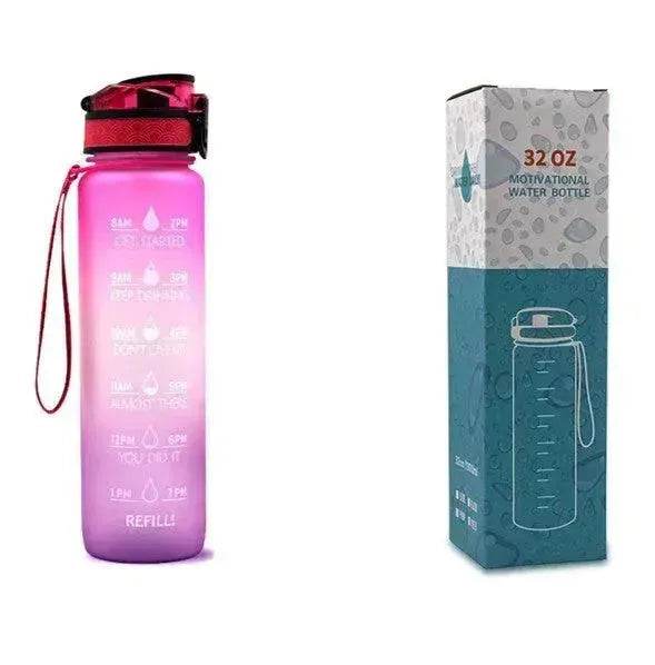 1L Tritan Hydrated Water Bottle for Sport Fitness - Velora