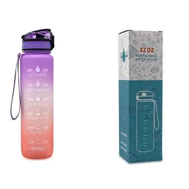 1L Tritan Hydrated Water Bottle for Sport Fitness - Velora