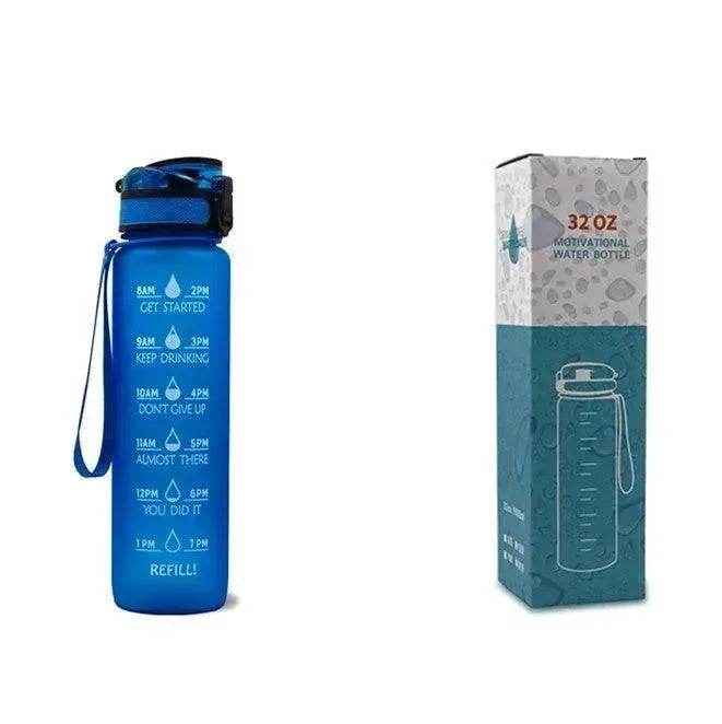 1L Tritan Hydrated Water Bottle for Sport Fitness - Velora