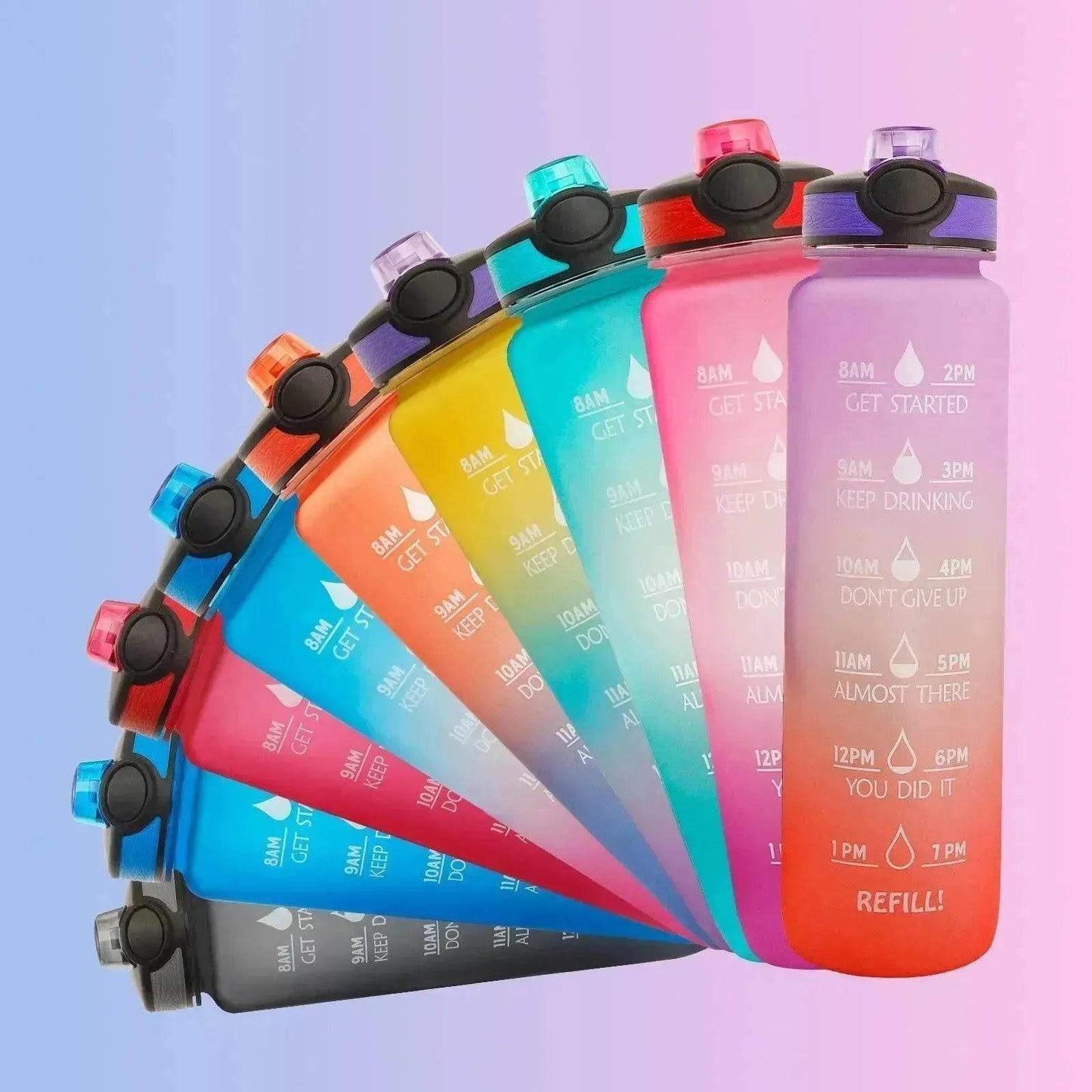 1L Tritan Hydrated Water Bottle for Sport Fitness - Velora