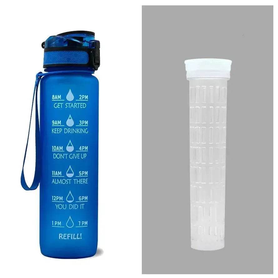 1L Tritan Hydrated Water Bottle for Sport Fitness - Velora
