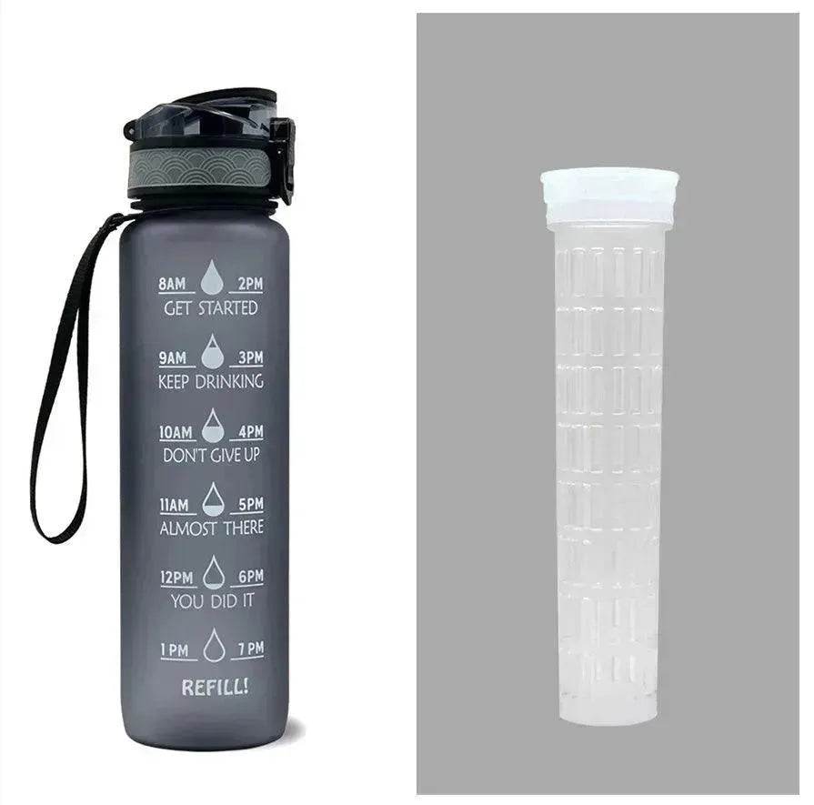 1L Tritan Hydrated Water Bottle for Sport Fitness - Velora
