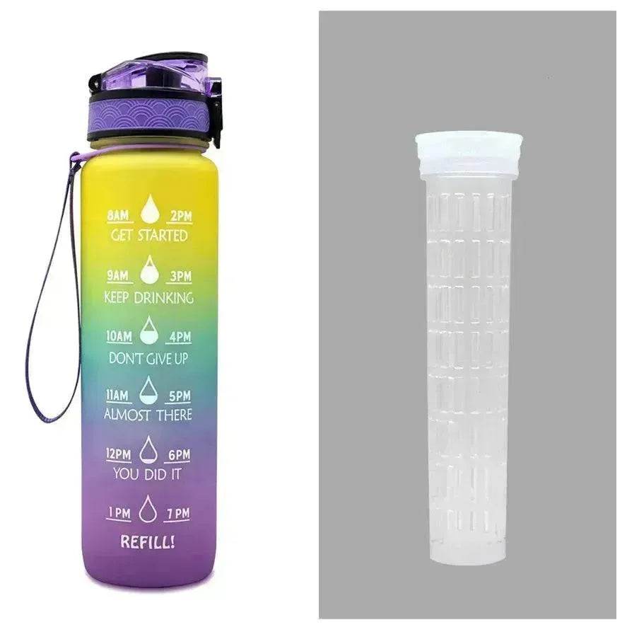 1L Tritan Hydrated Water Bottle for Sport Fitness - Velora