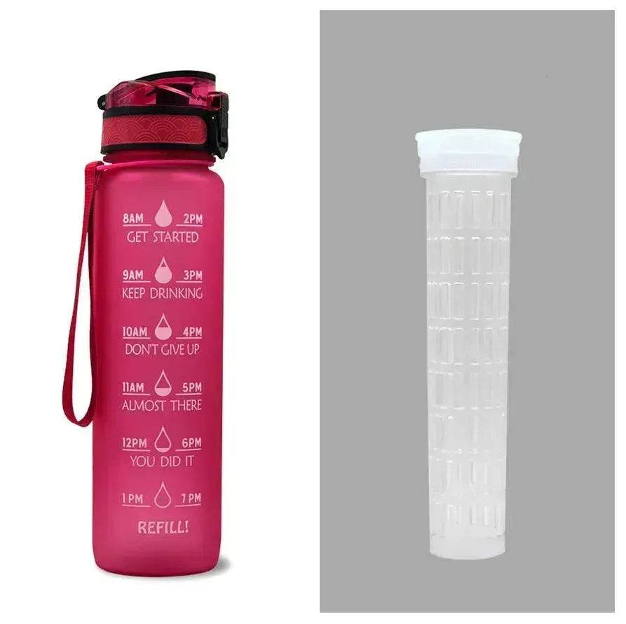 1L Tritan Hydrated Water Bottle for Sport Fitness - Velora