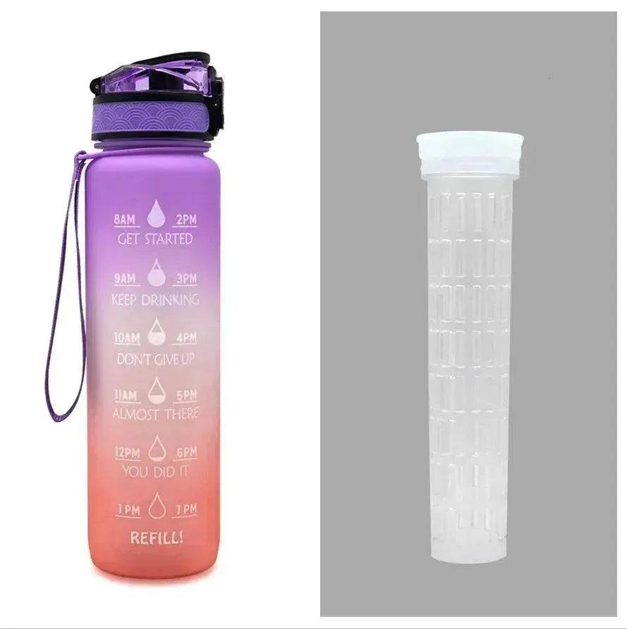 1L Tritan Hydrated Water Bottle for Sport Fitness - Velora