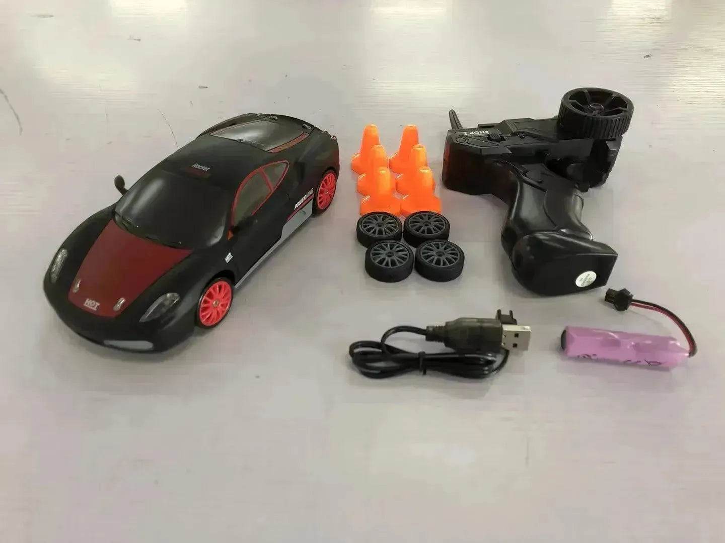 2.4G Drift Rc Car 4WD RC Drift Car Toy Remote Control GTR Model AE86 Vehicle Car RC Racing Car Toy For Children Christmas Gifts - Velora