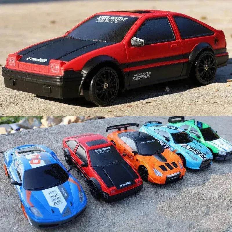 2.4G Drift Rc Car 4WD RC Drift Car Toy Remote Control GTR Model AE86 Vehicle Car RC Racing Car Toy For Children Christmas Gifts - Velora