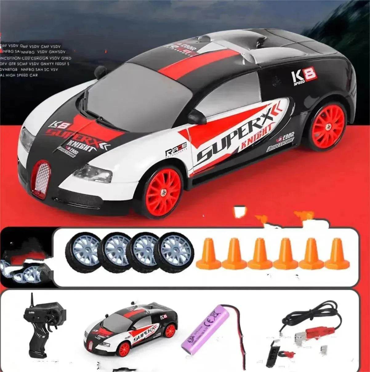 2.4G Drift Rc Car 4WD RC Drift Car Toy Remote Control GTR Model AE86 Vehicle Car RC Racing Car Toy For Children Christmas Gifts - Velora