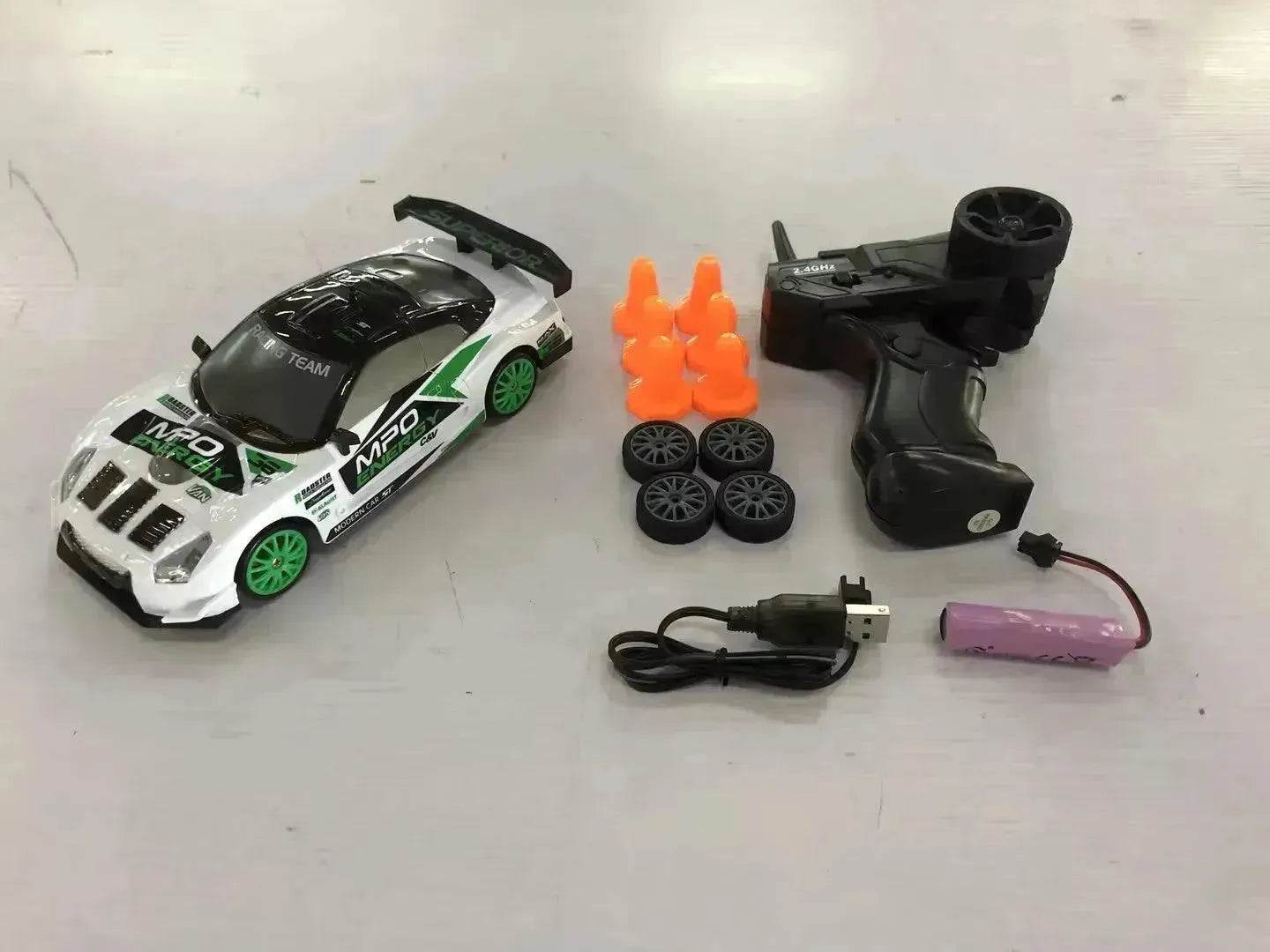 2.4G Drift Rc Car 4WD RC Drift Car Toy Remote Control GTR Model AE86 Vehicle Car RC Racing Car Toy For Children Christmas Gifts - Velora