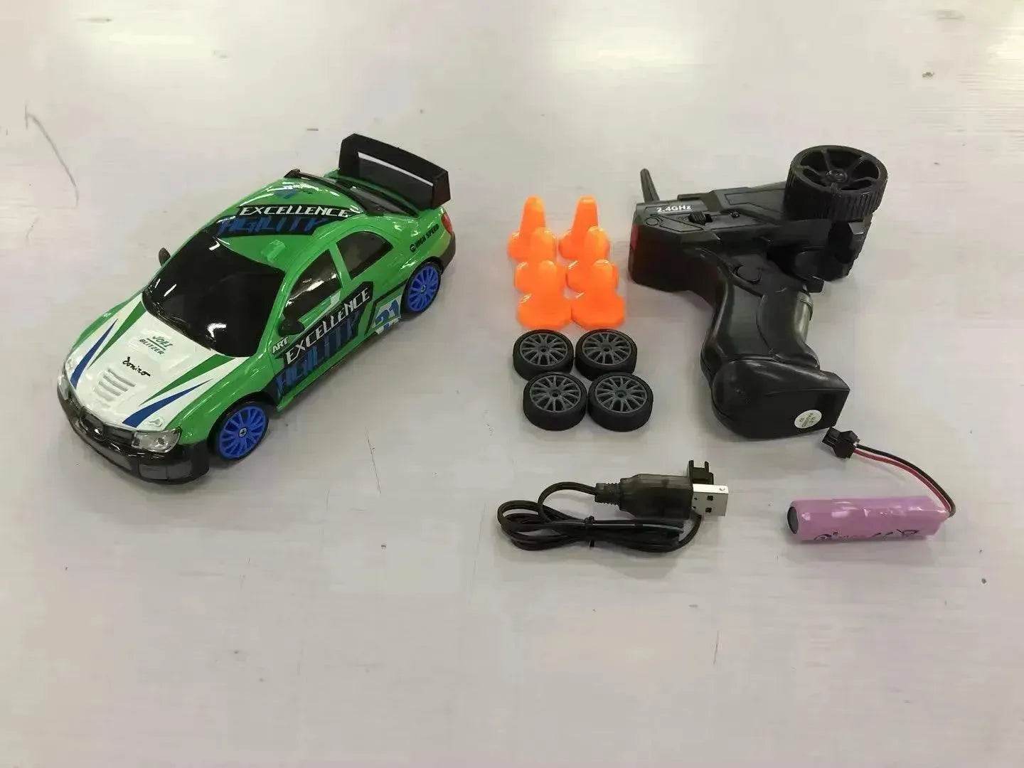 2.4G Drift Rc Car 4WD RC Drift Car Toy Remote Control GTR Model AE86 Vehicle Car RC Racing Car Toy For Children Christmas Gifts - Velora