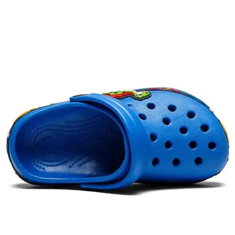 2-6y Kids Summer Boys Girls Sandals Flat Heel Cartoon Soft Bottom Beach Slippers Children Garden Shoes - Velora