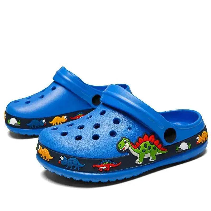 2-6y Kids Summer Boys Girls Sandals Flat Heel Cartoon Soft Bottom Beach Slippers Children Garden Shoes - Velora