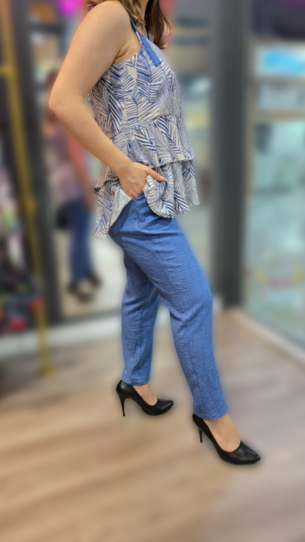 2-piece Spaghetti Top with Pants - Velora