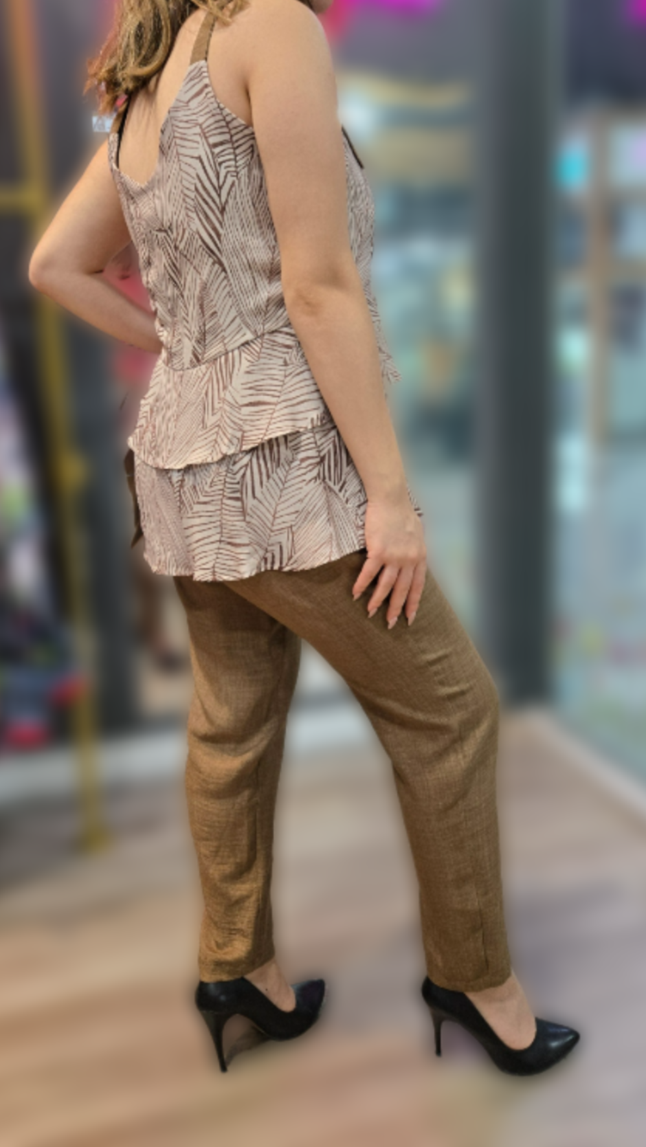 2-piece Spaghetti Top with Pants - Velora