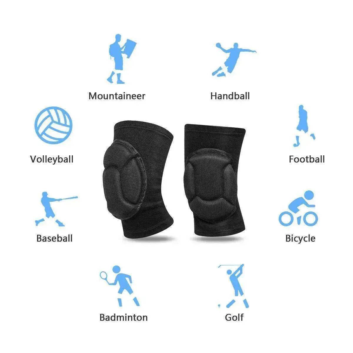 2 x Professional Knee Pads Leg Protector For Sport Work Flooring Construction - Velora