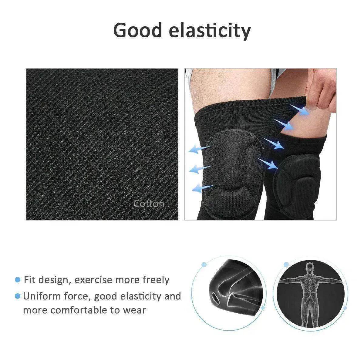 2 x Professional Knee Pads Leg Protector For Sport Work Flooring Construction - Velora