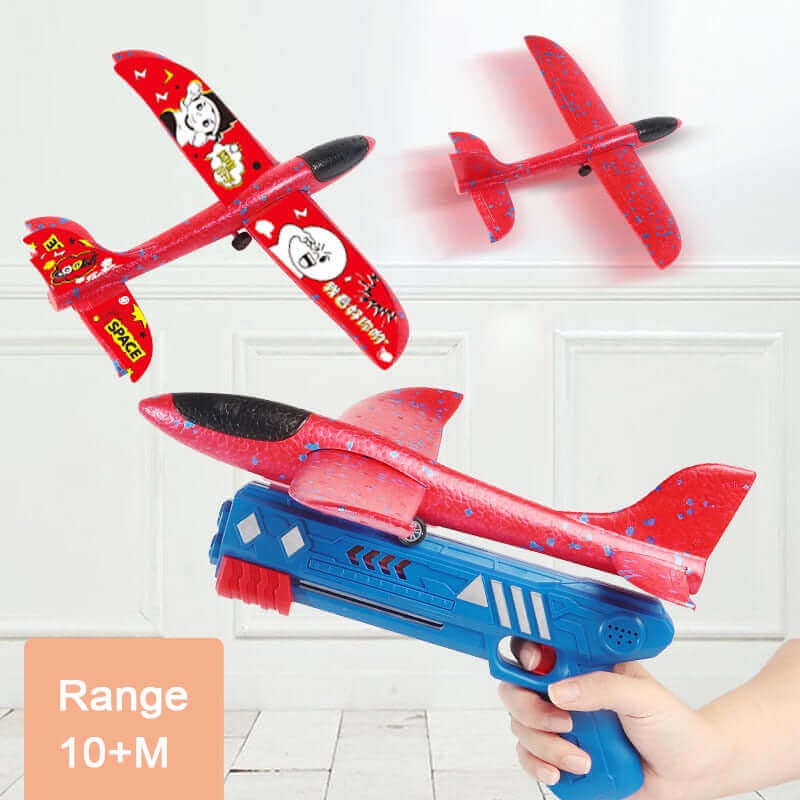 2024 Foam Plane Launcher Gun Toy - Outdoor Catapult Airplane for Kids - Velora Luxury Fashion