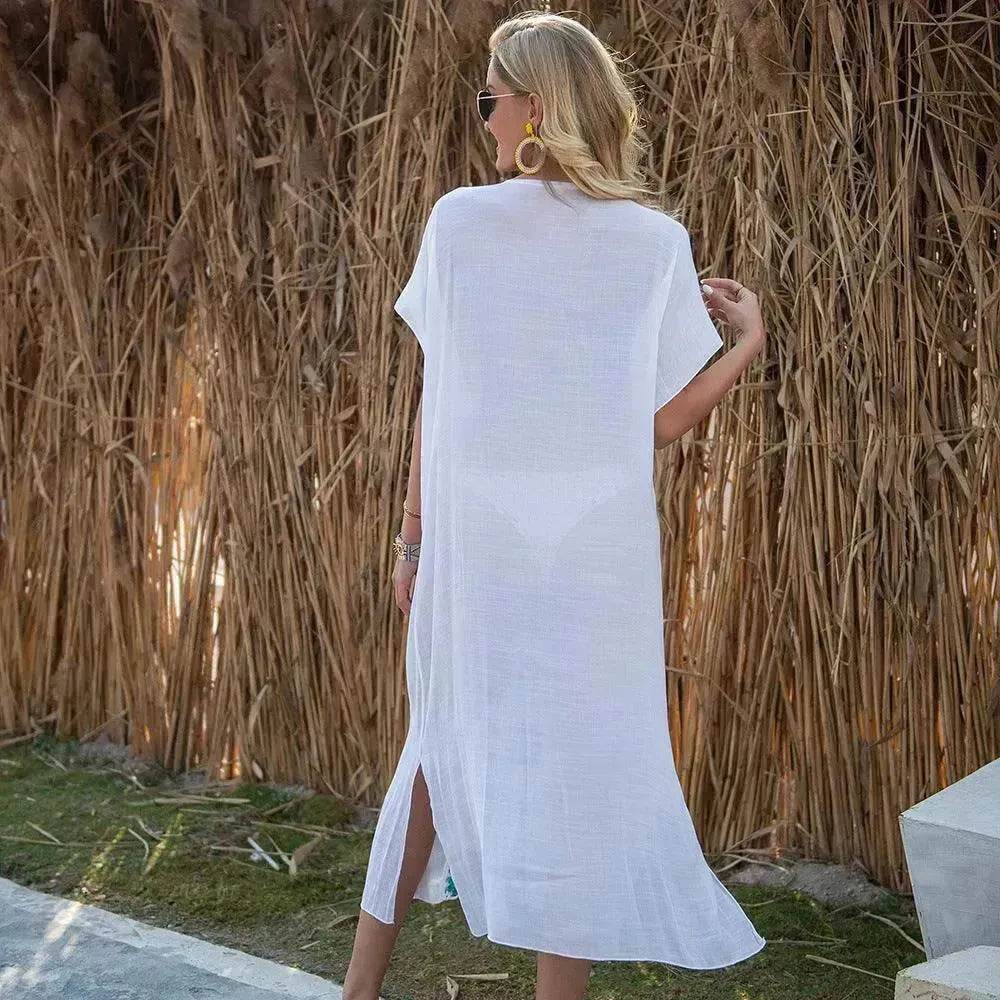 2025 Summer Beach Hand Crochet Stitching Dress - Velora