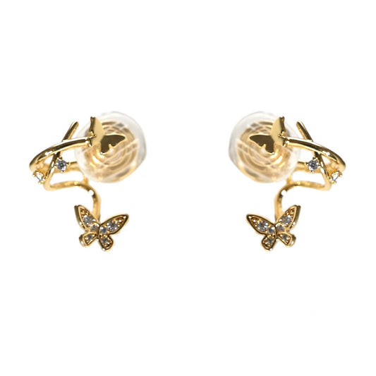 Female Cute Butterfly Earrings Jewelry - Velora
