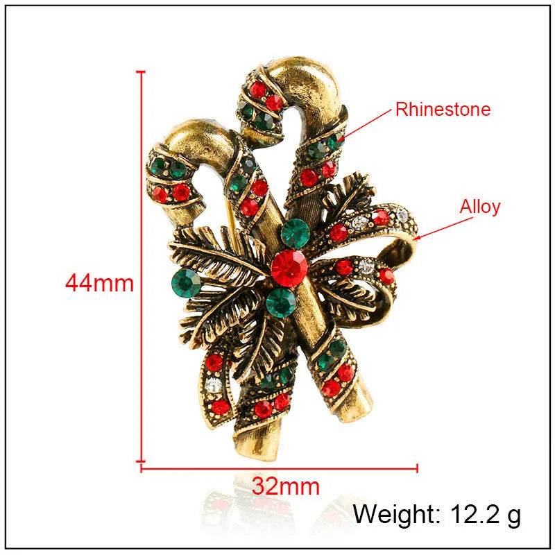 Christmas suit pin brooch - Velora