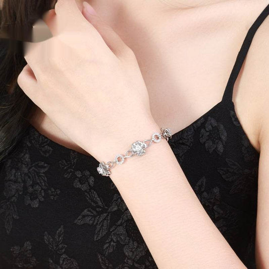 Sweet Delicate Flower Stitching Bracelet Female Ins Style - Velora