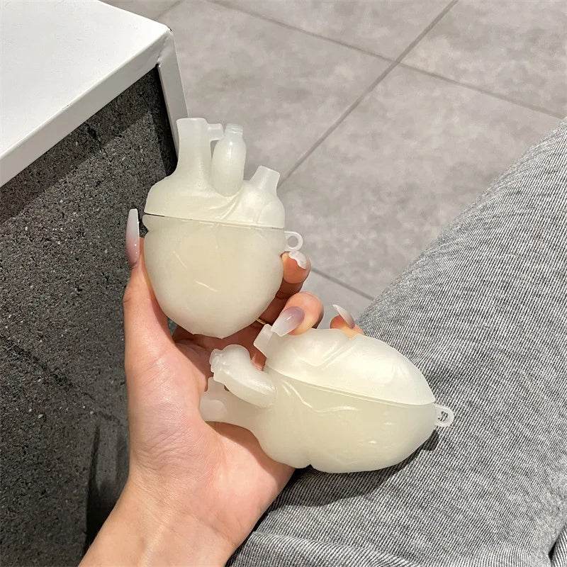 Earphones Case 3D Body Heart Style Case For Airpods 3,Soft Protective Earphone Silicone Cover For Airpods Pro Men Boy - Velora