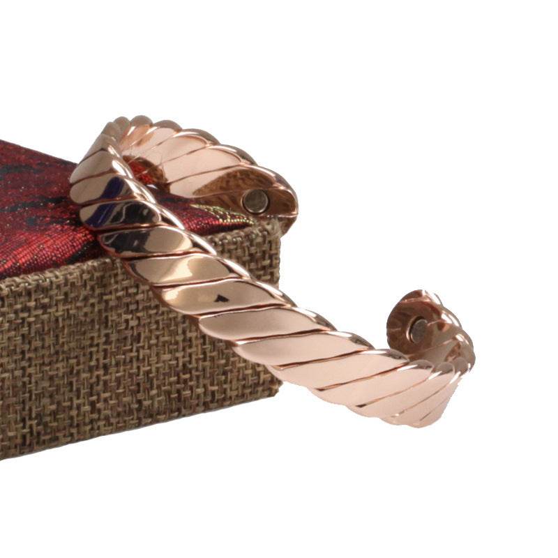 Rose Gold Copper Bracelet Large S Magnetic - Velora