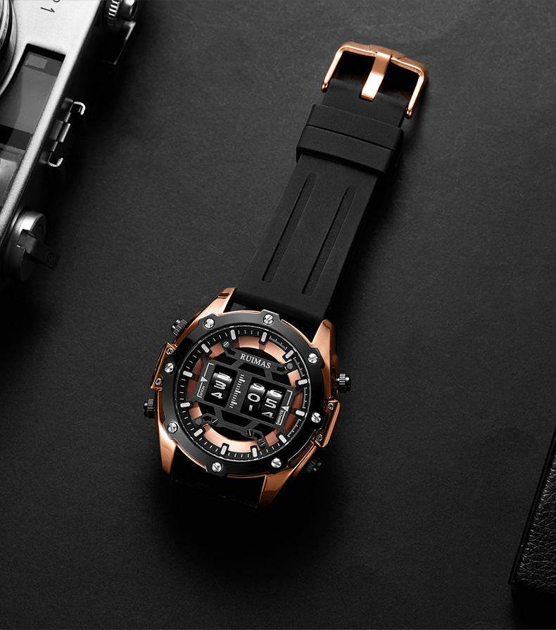 Sport leather men's quartz watch - Velora