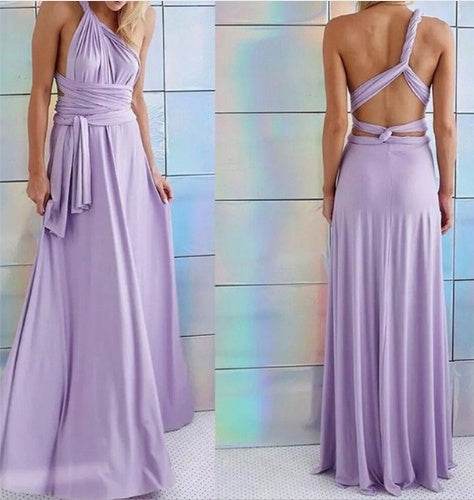 Women's Sexy Long Party Dress Club Floor-Length Summer Backless Bandage Maxi Dress Multiway Bridesmaids Boho Women Dress Vestidos - Velora