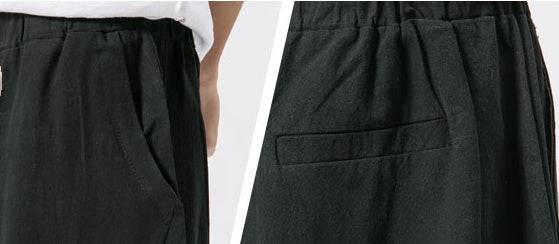 Chinese Style Cotton And Harem Pants - Velora