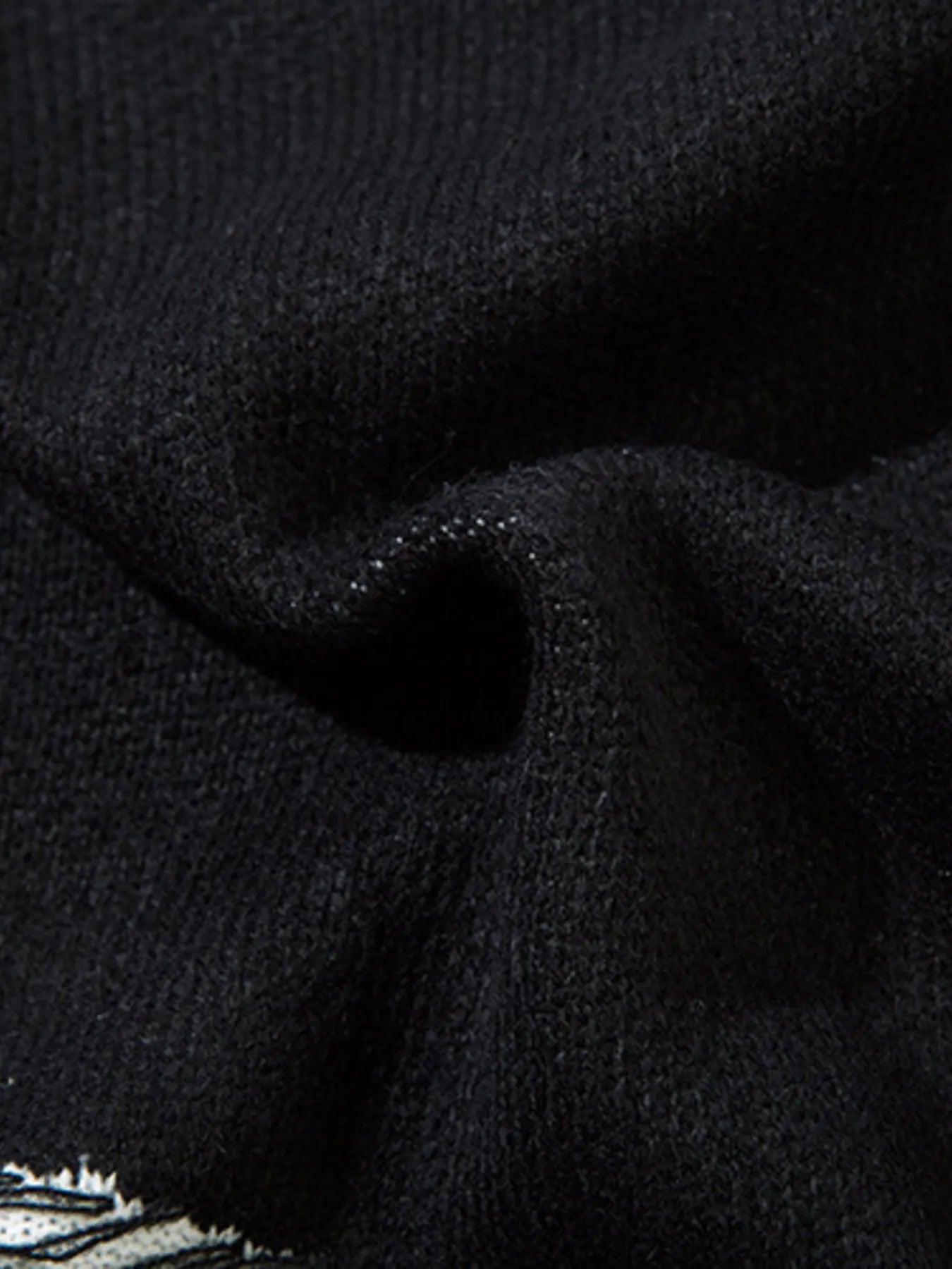 Men's Distressed Chain Detail Oversized Sweater - Velora