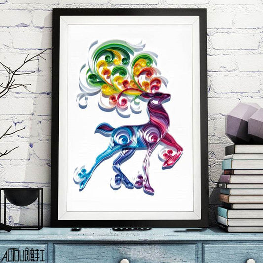 Quilted Paper Illustration Material Package Set Lobby Decoration Painting Slot - Velora